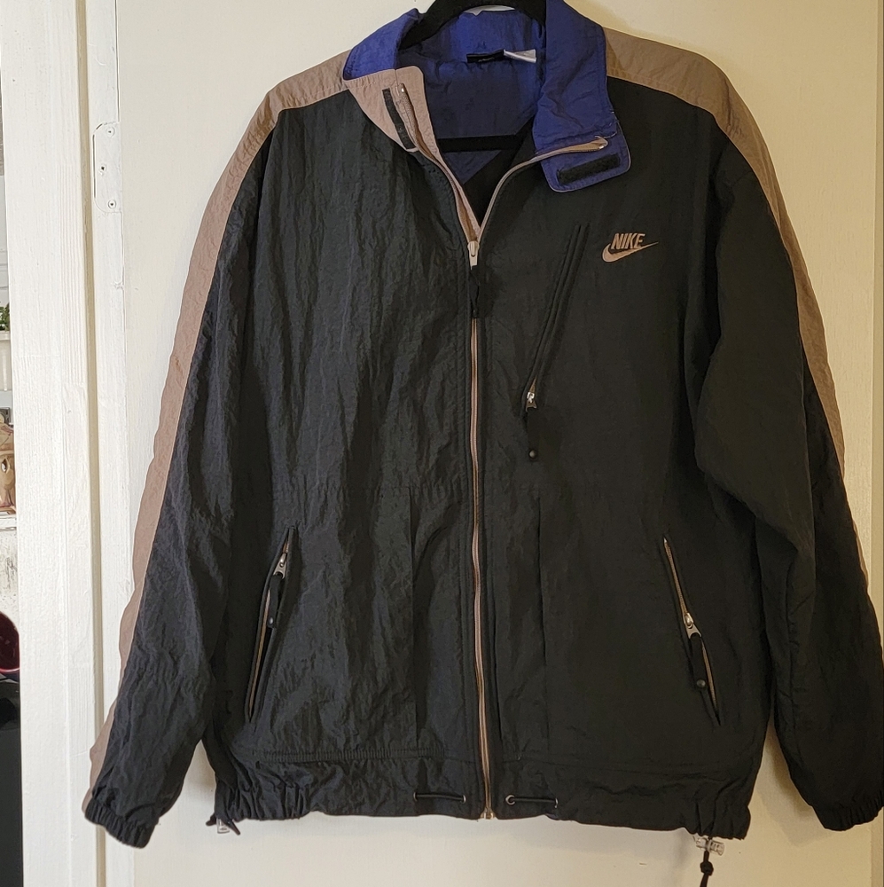 Nike ACG  L Windbreaker Y2K  Navy Packable Gorpcore Outdoors Hiking Jogging vtg